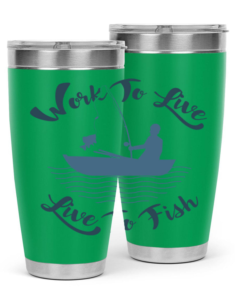 work to live 10#- fishing- Tumbler