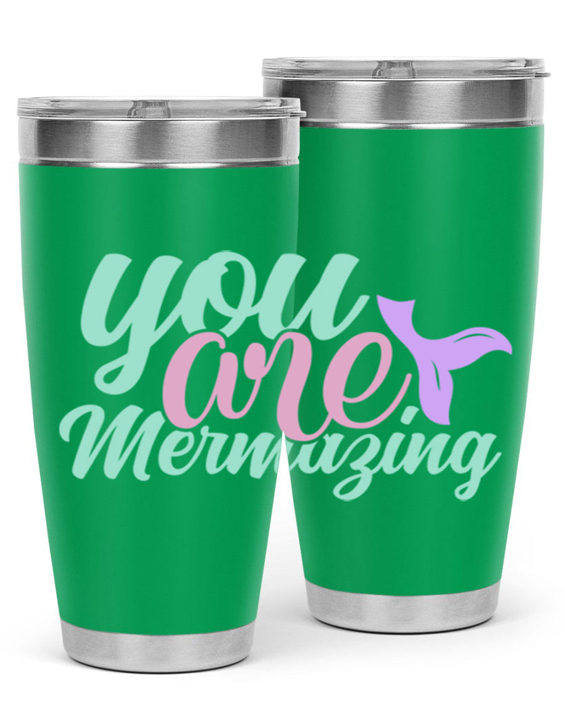 you are mermazing 9#- mermaid- Tumbler