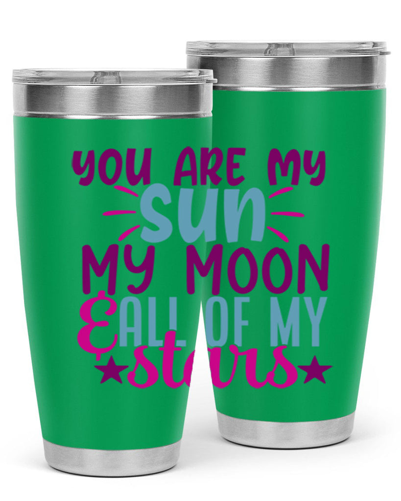 you are my sun my moon all of my stars 5#- family- Tumbler