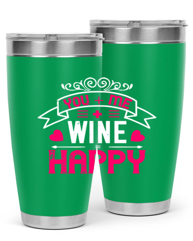 you me wine happy 1#- valentines day- Tumbler