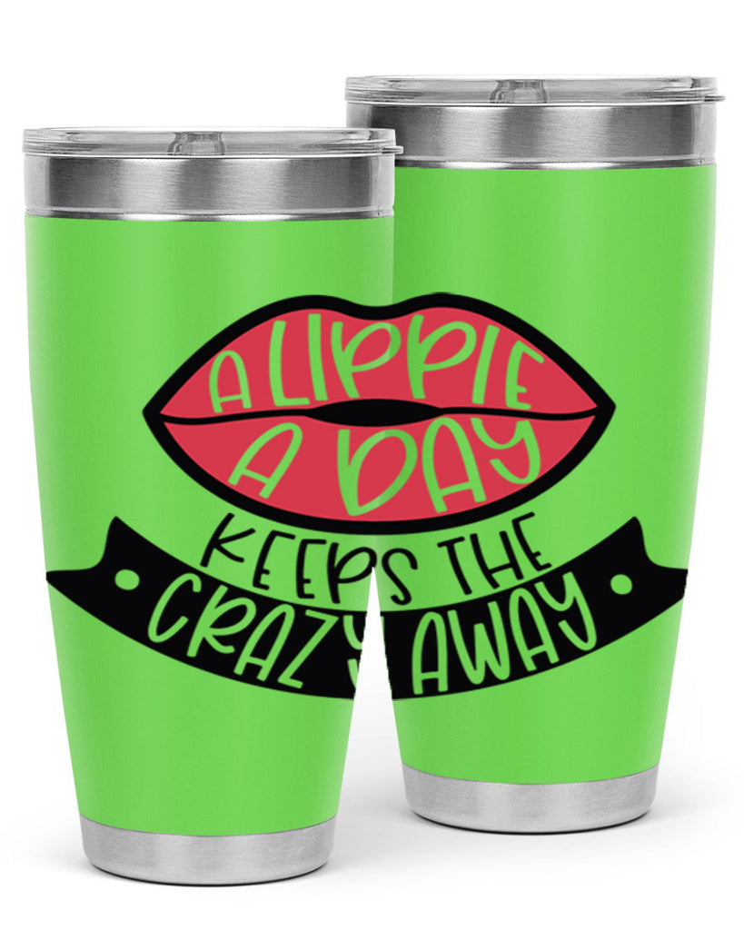 A Lippie A Day Keeps The Crazy Away Style 149#- make up- Tumbler