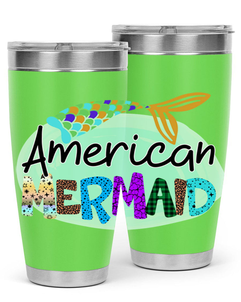American Mermaid 14#- mermaid- Tumbler
