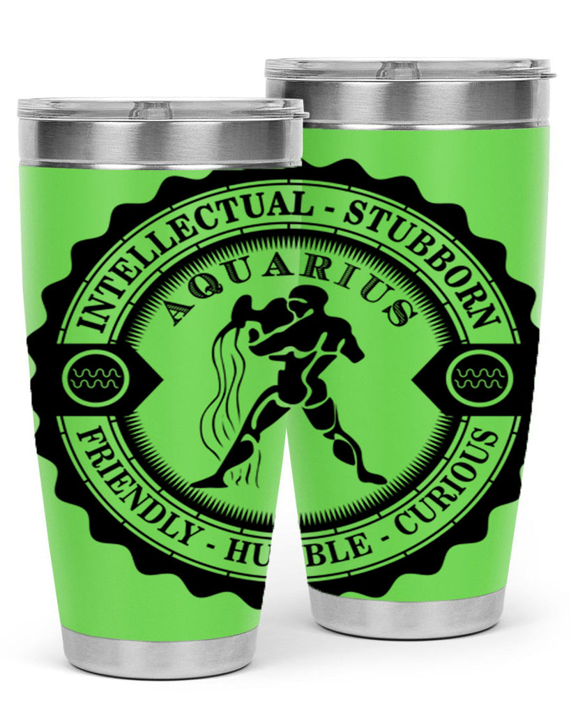 Aquarius balck 44#- zodiac- Tumbler