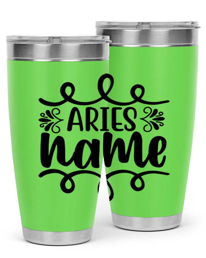 Ariesname 112#- zodiac- Tumbler