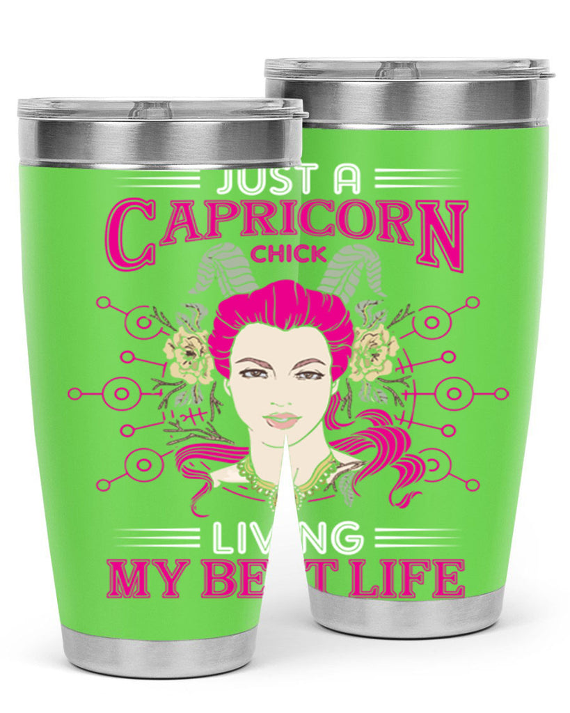 Capricorn chick 193#- zodiac- Tumbler