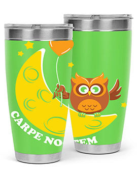 Carpe Noctem Moon Stars Owl A TurtleRabbit 1#- owl- Tumblers