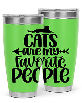 Cats Are My Favorite People Style 90#- cat- Tumbler