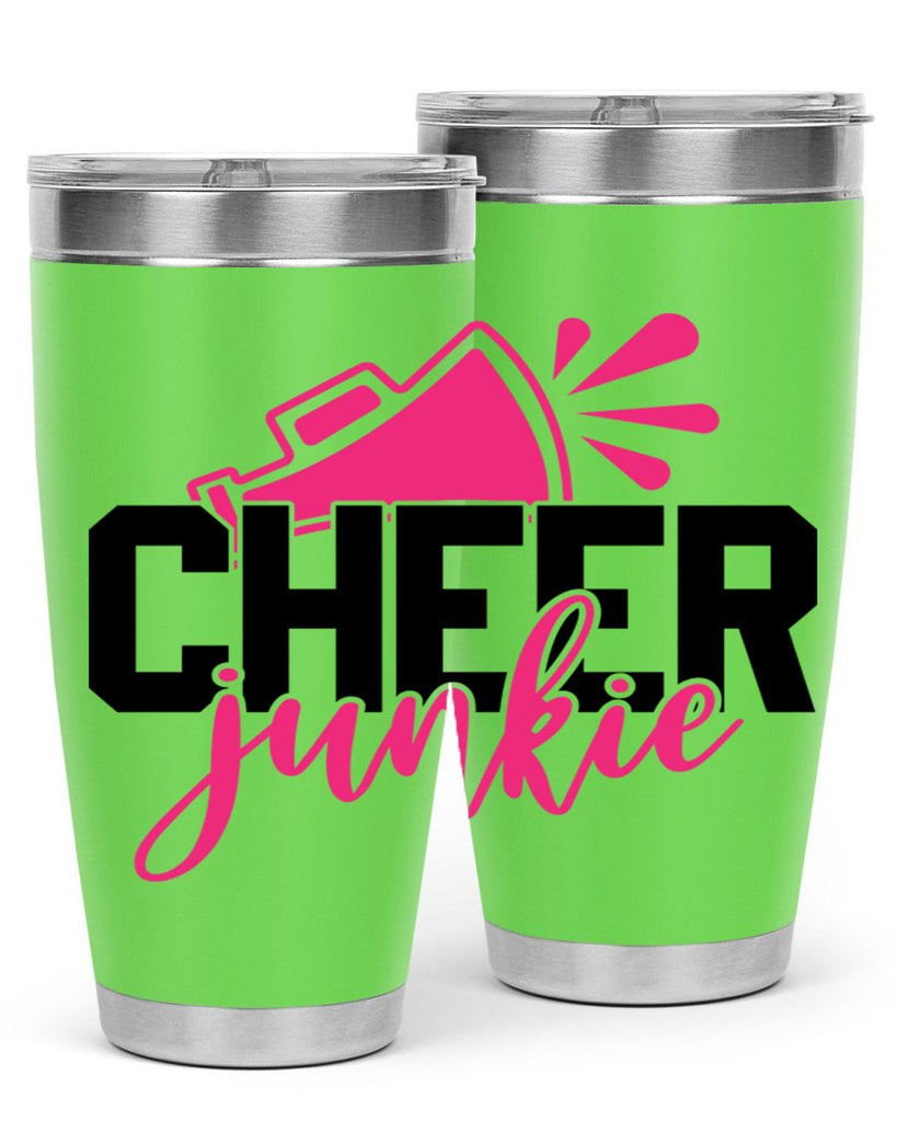 Cheer junkie 1390#- cheer- Tumbler