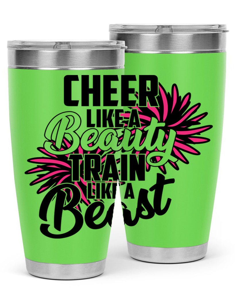 Cheer like a Beauty Train like a Beast 1388#- cheer- Tumbler