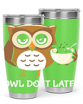 Do It Later funny Cute A TurtleRabbit 4#- owl- Tumblers
