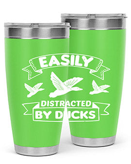 Easily Distracted By Ducks Style 48#- duck- Tumbler