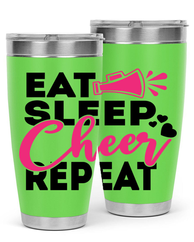 Eat Sleep Cheer Repeate 1315#- cheer- Tumbler
