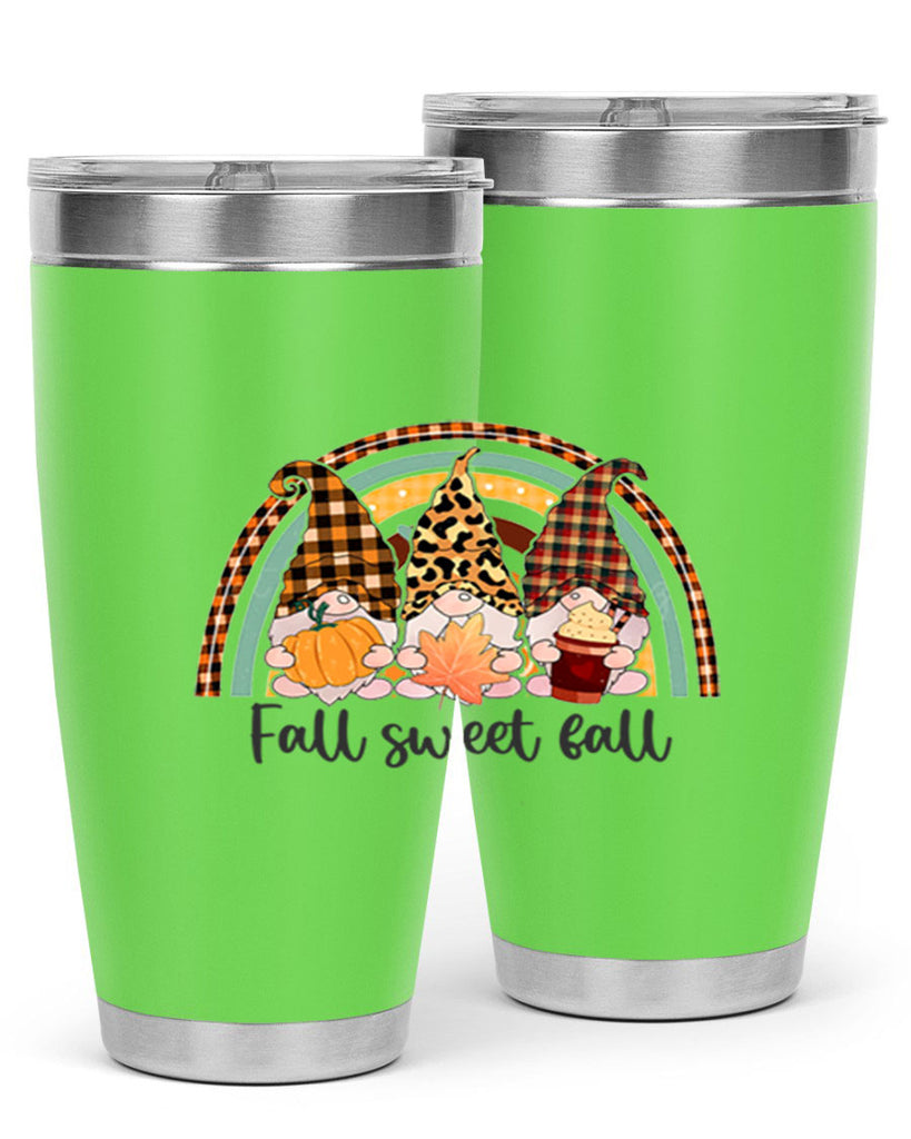 FallSweetFallGnomeRainbow 162#- fall- Tumbler