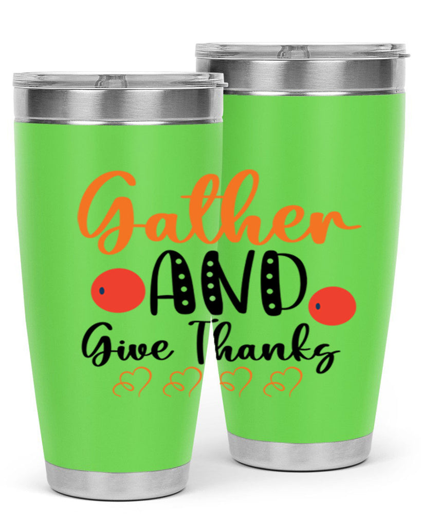 Gather And Give Thanks 188#- fall- Tumbler