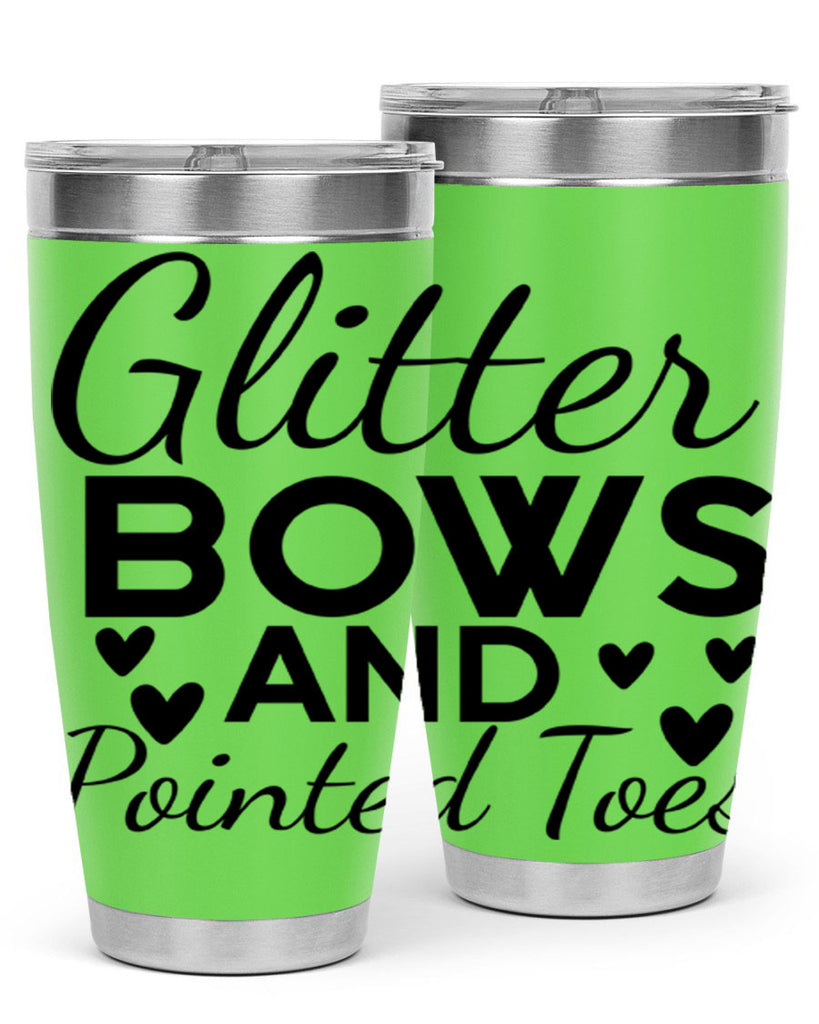 Glitter Bows and Pointed Toes 43#- ballet- Tumbler