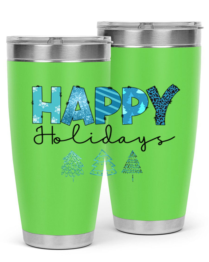 Happy Holidays 140#- winter- Tumbler