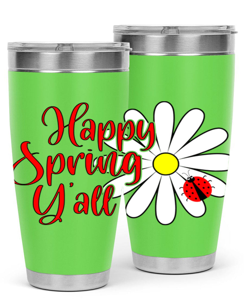 Happy Spring Y'all 161#- spring- Tumbler