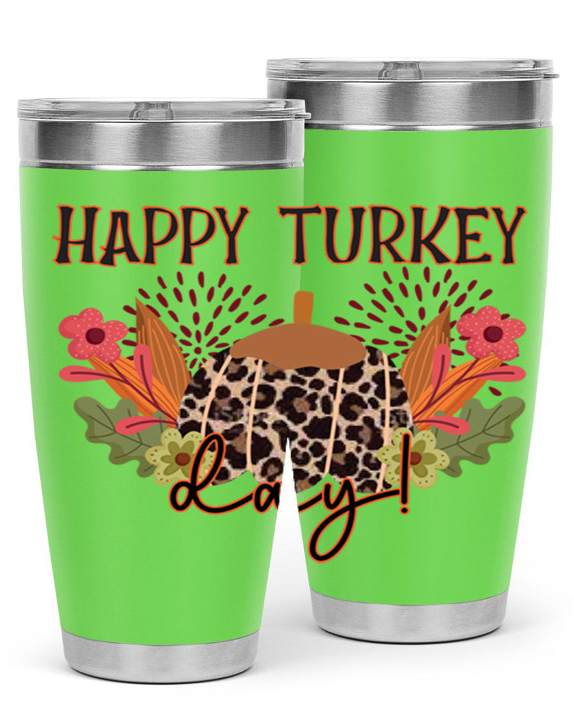 Happy turkey day 253#- fall- Tumbler