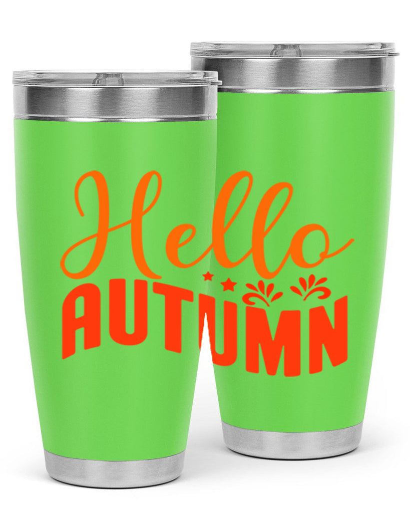 Hello Autumn Design 268#- fall- Tumbler