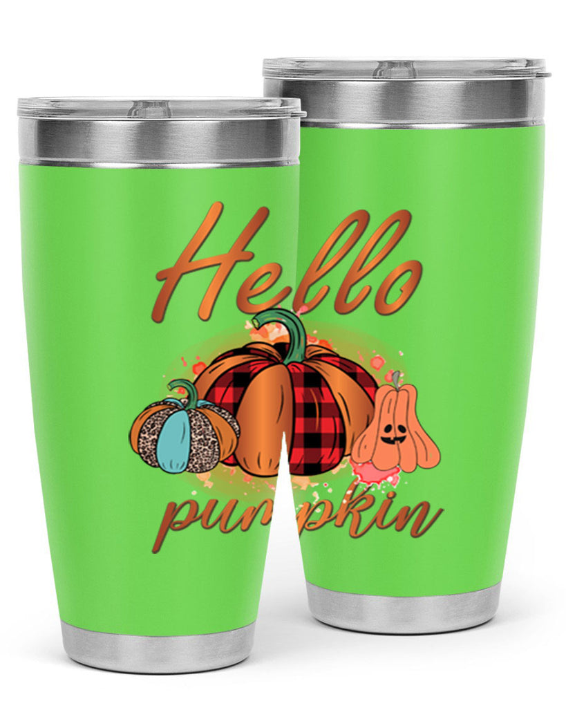 Hello Pumpkin 284#- fall- Tumbler