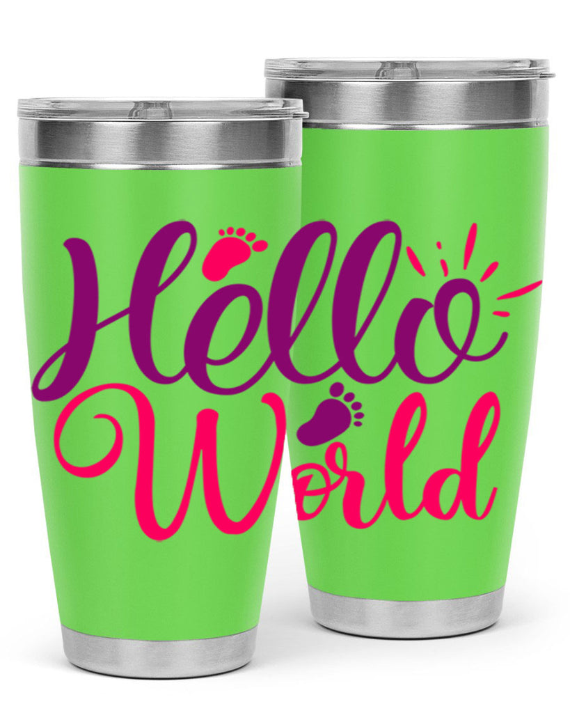 Hello World Style 260#- baby- tumbler