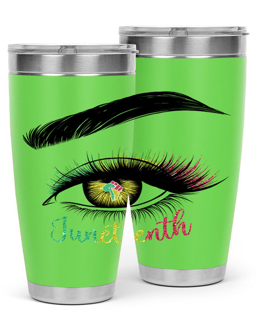 Juneteenth 1865 GirlS Eye 3#- Juneteenth- tumbler