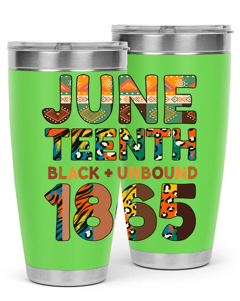 Juneteenth Black Unbound 1865 Png 33#- Juneteenth- tumbler