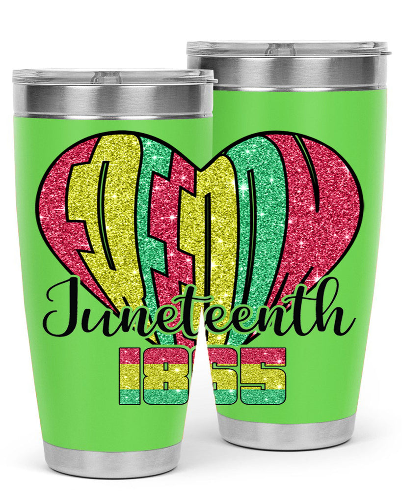 Juneteenth Since 1865 Heart 20#- Juneteenth- tumbler