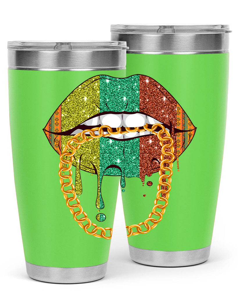 Juneteenth Women Melanin Girl Lips Png 25#- Juneteenth- tumbler
