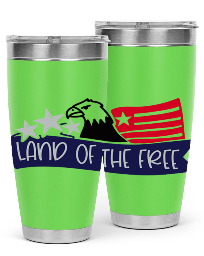 Land Of The Free Style 157#- Fourt Of July- Tumbler