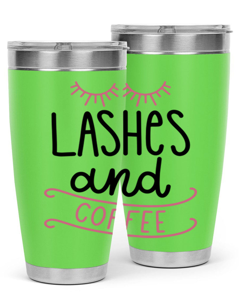 Lashes and Coffee Style 68#- make up- Tumbler