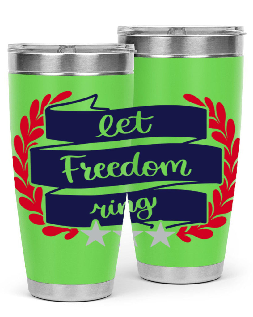 Let Freedom Ring Style 159#- Fourt Of July- Tumbler
