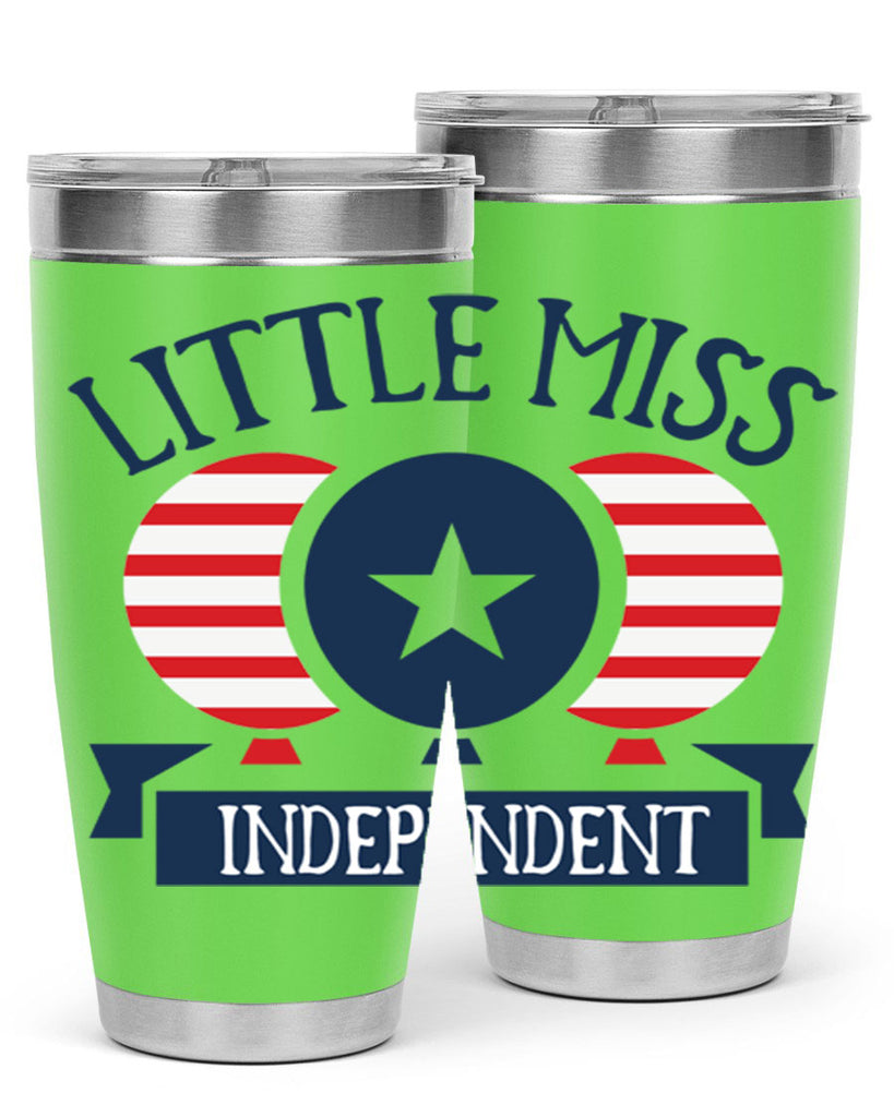 Little miss independent Style 80#- Fourt Of July- Tumbler