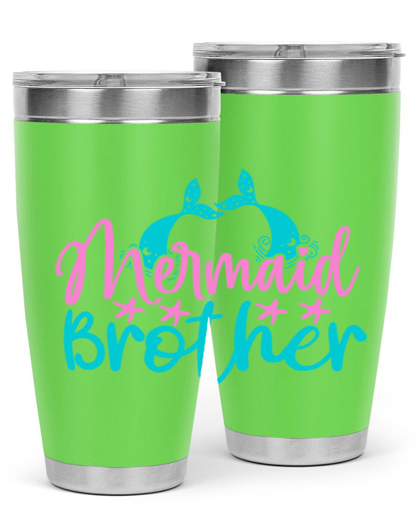 Mermaid Brother 354#- mermaid- Tumbler