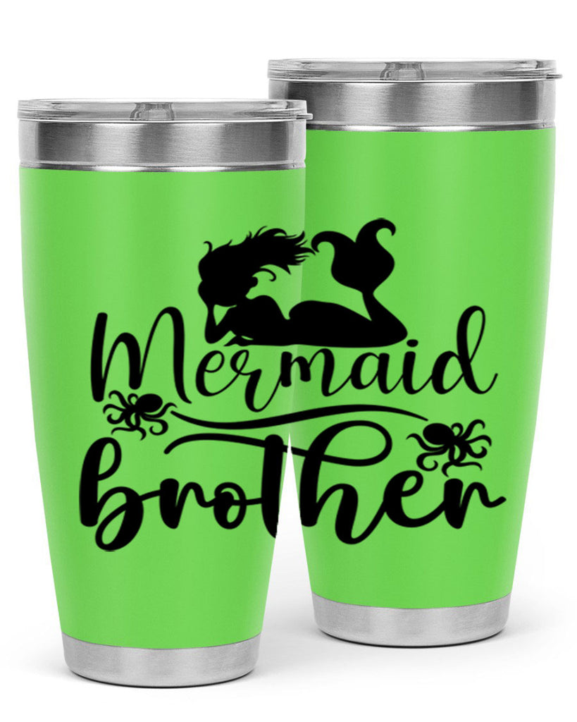 Mermaid Brother 355#- mermaid- Tumbler