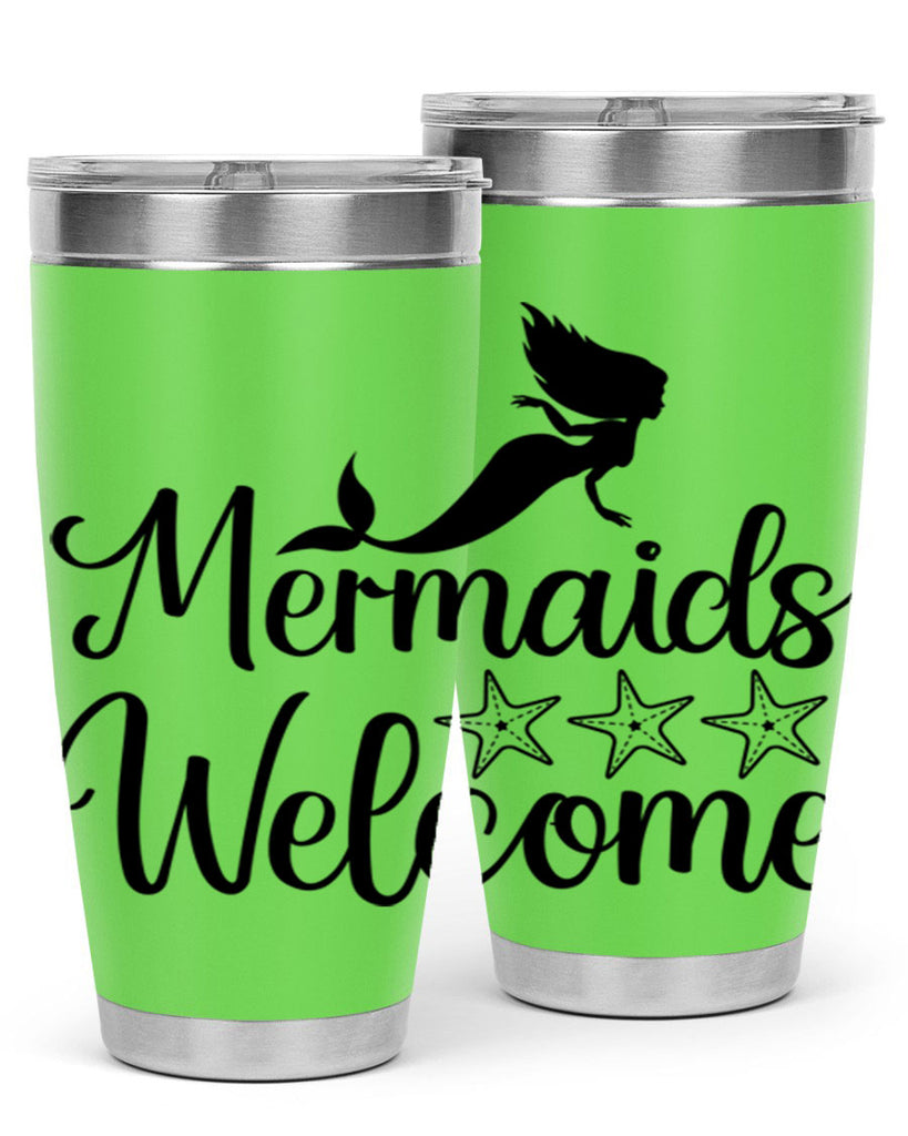 Mermaids welcome 498#- mermaid- Tumbler