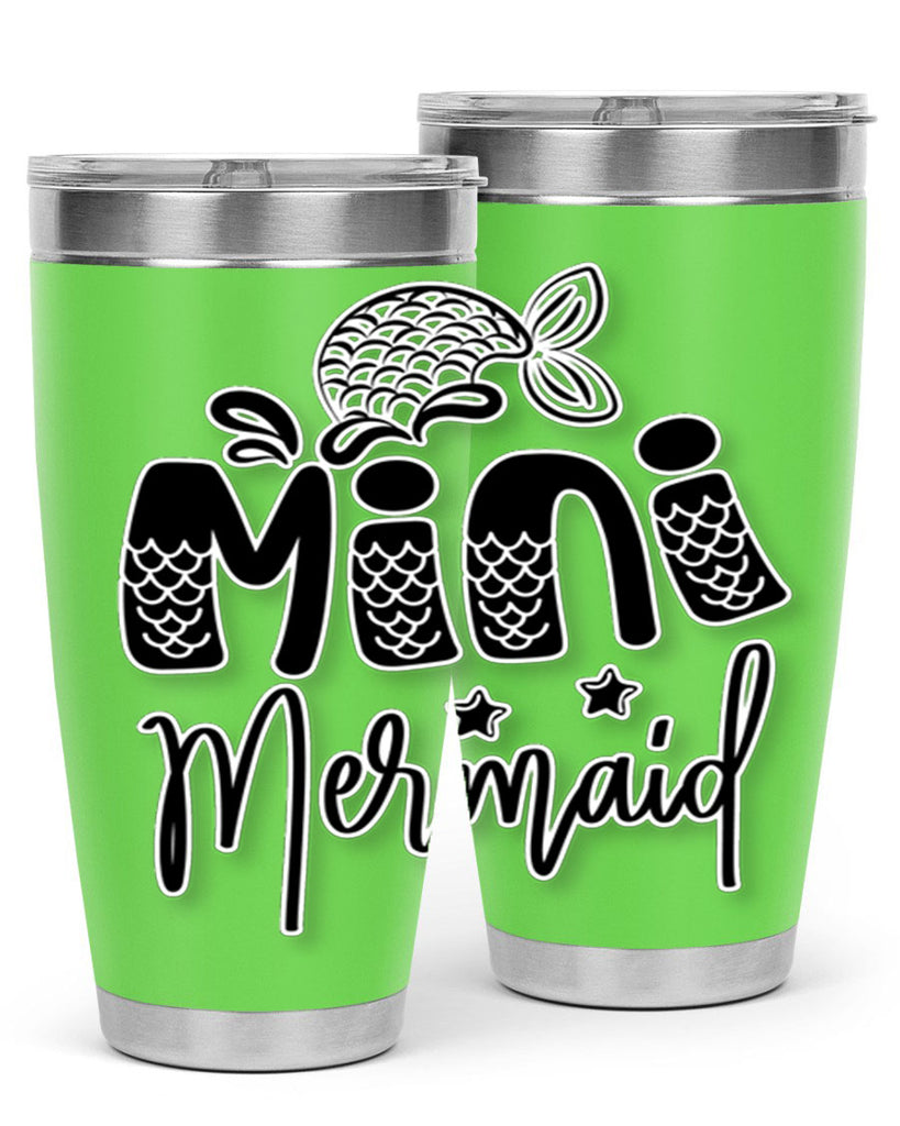 Mini Mermaid 508#- mermaid- Tumbler