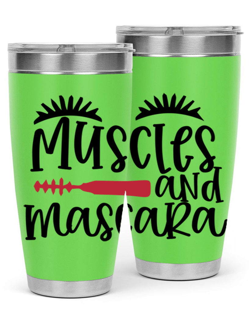 Muscles and mascara design Style 221#- make up- Tumbler