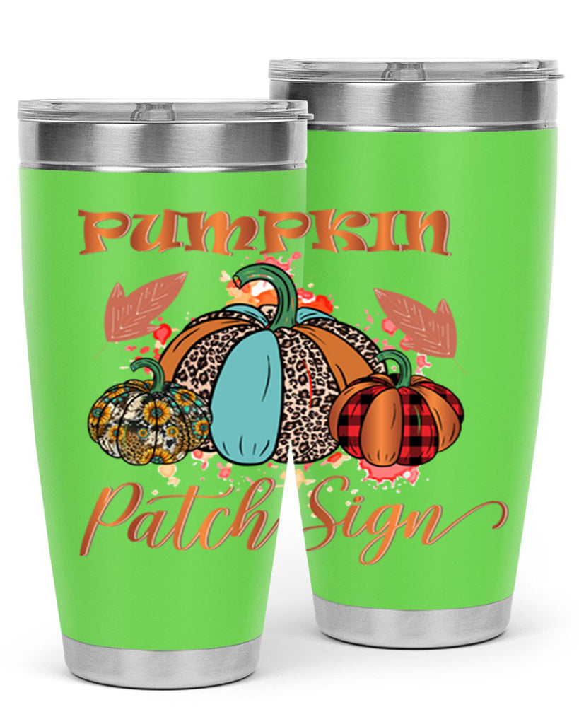 Pumpkin Patch Sign 530#- fall- Tumbler