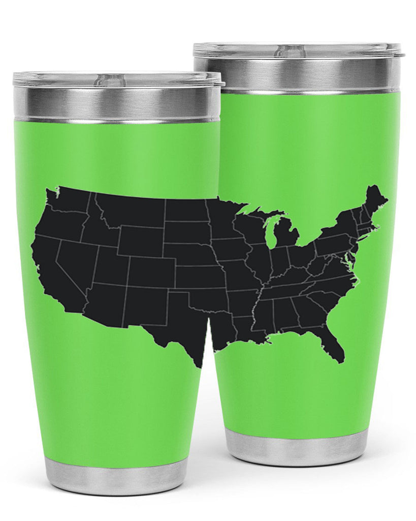 Separate Color Map Style 71#- Fourt Of July- Tumbler