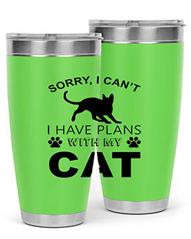 Sorry I Cant Style 116#- cat- Tumbler