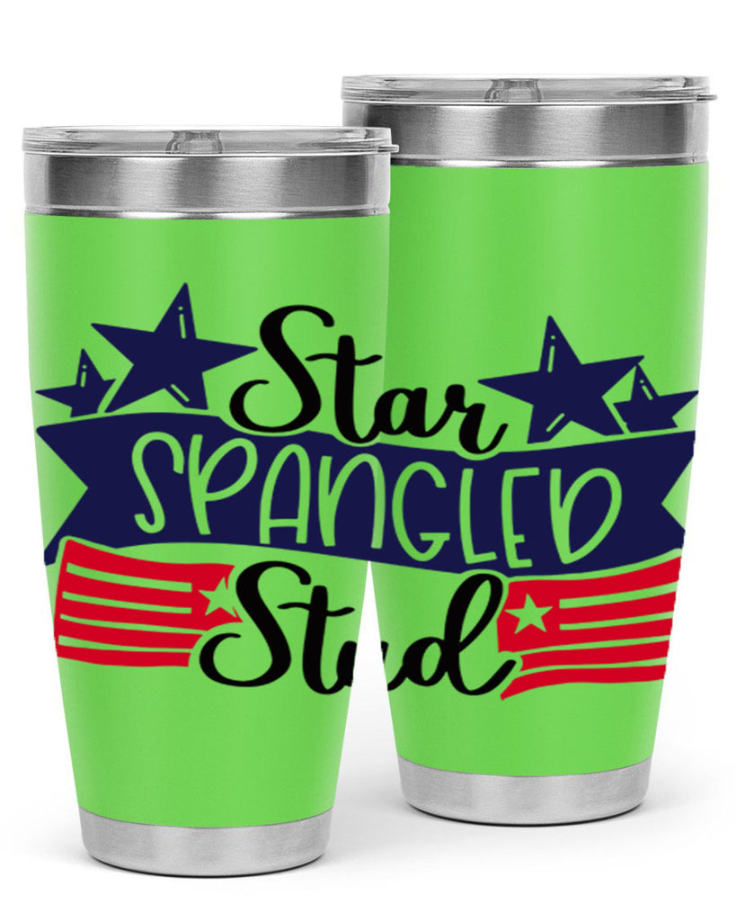 Star Spangled Stud Style 173#- Fourt Of July- Tumbler