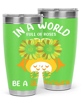 Sunflower Owl In A World A TurtleRabbit 18#- owl- Tumblers