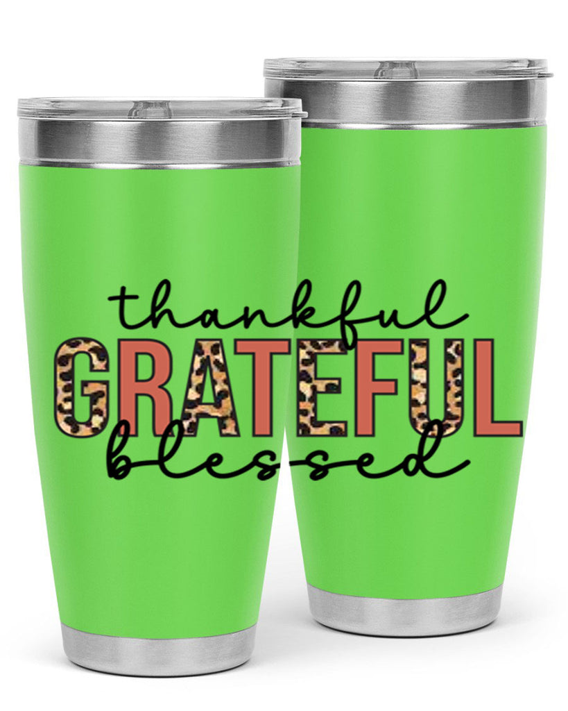 Thankful grateful blessed 602#- fall- Tumbler