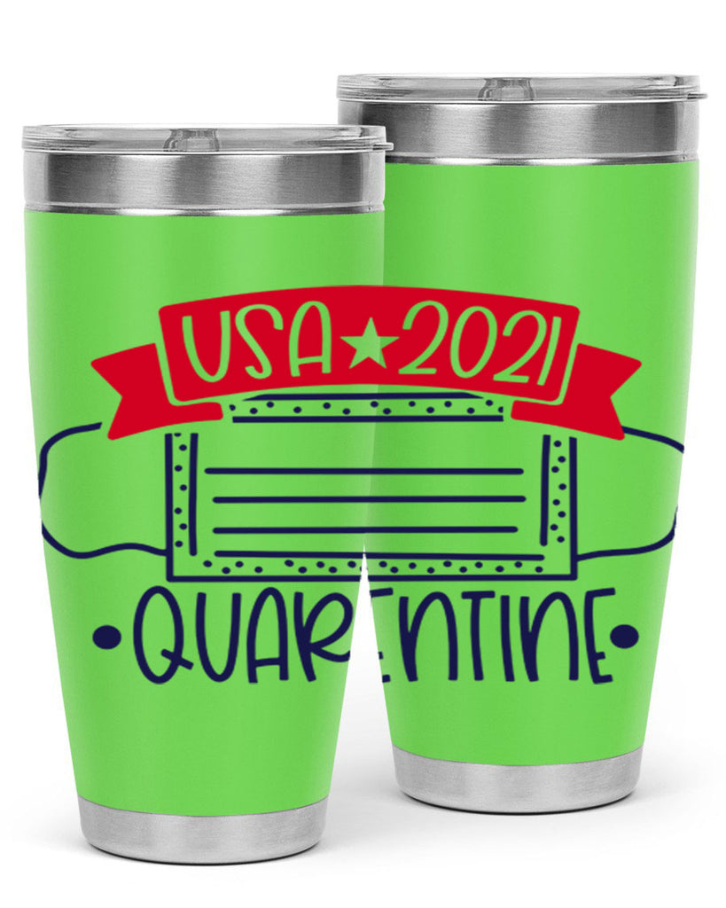 USA Quarentine Style 183#- Fourt Of July- Tumbler