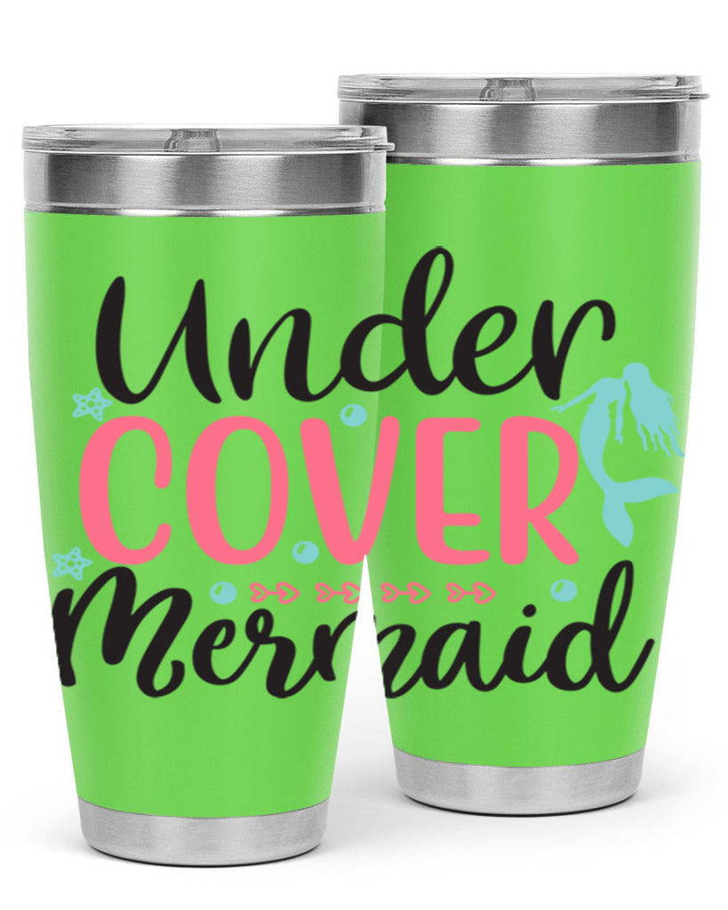 Undercover Mermaid 656#- mermaid- Tumbler