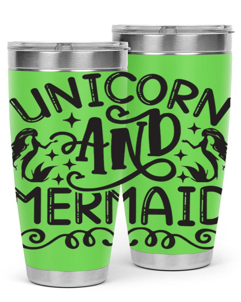 Unicorn and mermaid 660#- mermaid- Tumbler
