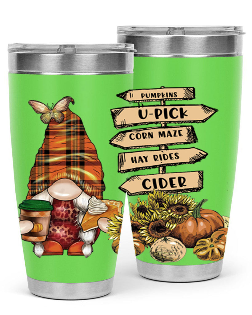 VintageFallGnome 625#- fall- Tumbler