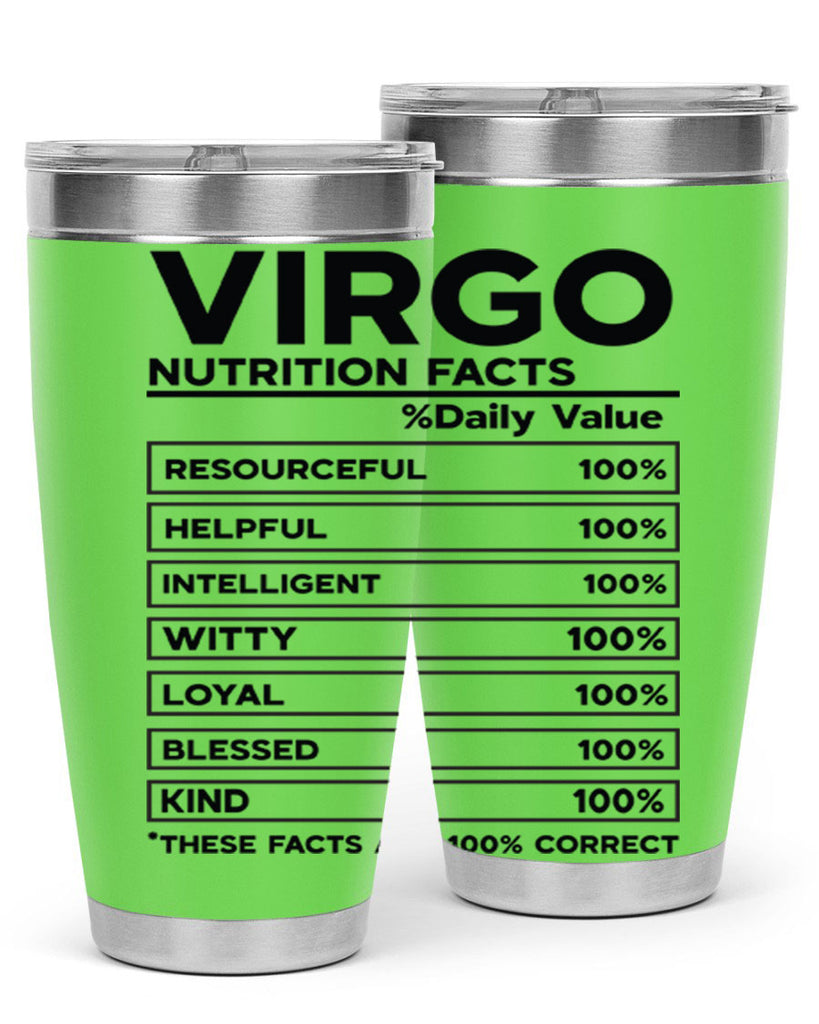 Virgo Nutrition Facts 530#- zodiac- Tumbler