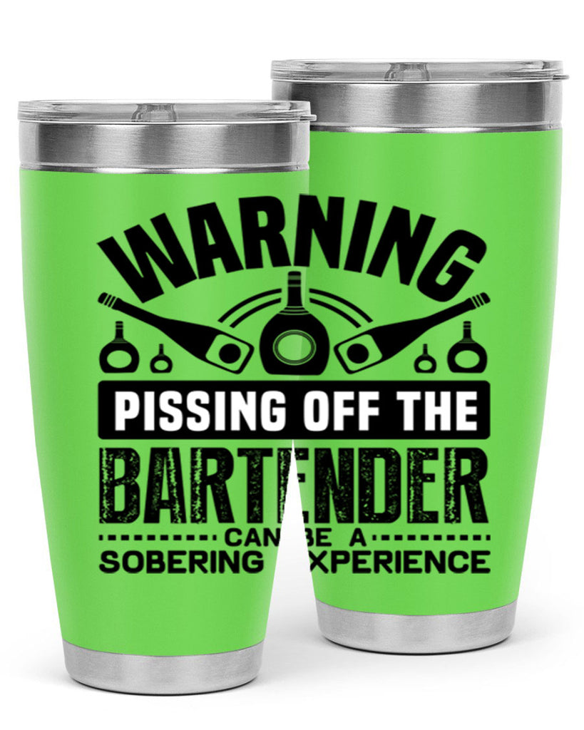 Warning Style 10#- bartender- tumbler